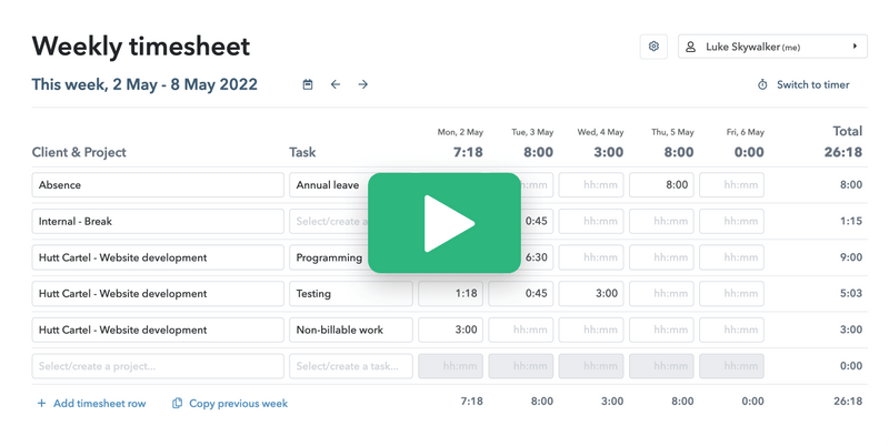 time tracking